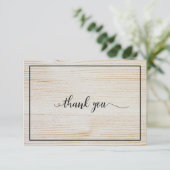 Rustic Wood Funeral Bedankt (Staand voorkant)