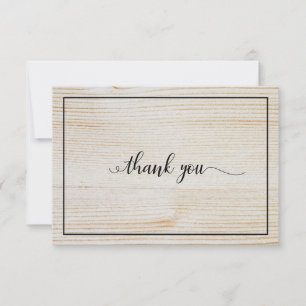 Rustic Wood Funeral Bedankt