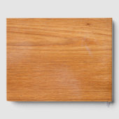 Rustic Wood Gastboek met namen Bruid Groom Gastenboek (Achterkant)