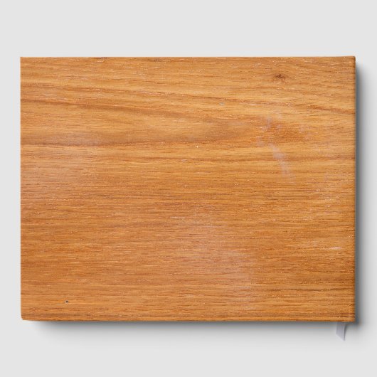 Rustic Wood Gastboek met namen Bruid Groom Gastenboek (Achterkant)