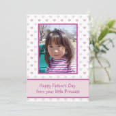 Rustic Wood Gepersonaliseerde Foto Vaderdag Feestdagenkaart (Staand voorkant)