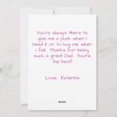 Rustic Wood Gepersonaliseerde Foto Vaderdag Feestdagenkaart (Achterkant)