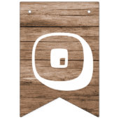 Rustic Wood Graduation Party Bunting Flags Vlaggetjes (Derde vlag)