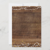 Rustic Wood Graduation Party Invitation Mason jar Kaart (Achterkant)