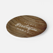 Rustic Wood Graduation Party Papier Bord (Gekanteld)