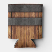 Rustic Wood Grain Blikjeskoeler (Voorkant)