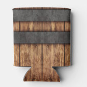 Rustic Wood Grain Blikjeskoeler (Achterkant)