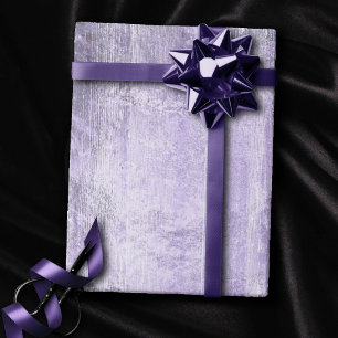 Rustic Wood Grain   Dusty Lavender Paarse Plank Cadeaupapier