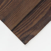 Rustic Wood Grain Fleece Blanket (Hoek)