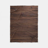 Rustic Wood Grain Fleece Blanket (Voorkant)
