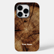 Rustic Wood Grain Monogram Timber
