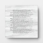 Rustic Wood Grain Psalm 91 Sign Fotoplaat (Voorkant)