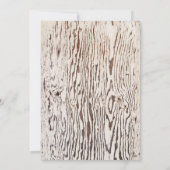Rustic Wood Grain Surprise 30th Birthday Dinner Kaart (Achterkant)