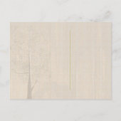 Rustic Wood Grain Trees Fall Wedding Save the Date Aankondigingskaart (Achterkant)