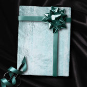 Rustic Wood Grain | Turquoise Blauwgroen Blue op W Cadeaupapier