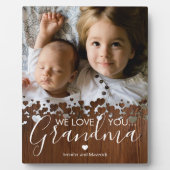 Rustic Wood Grandma Foto Fotoplaat (Voorkant)