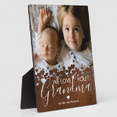 Rustic Wood Grandma Foto Fotoplaat (Zijkant)