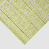 Rustic Wood Green Damask Shabby Cottage Chic Tissuepapier (Detail)