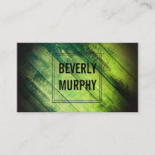 Rustic Wood Green met opgeruimd en vignet Visitekaartje (Voorkant)