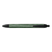Rustic Wood Green Monogram Zwarte Inkt Pen (Achterkant)