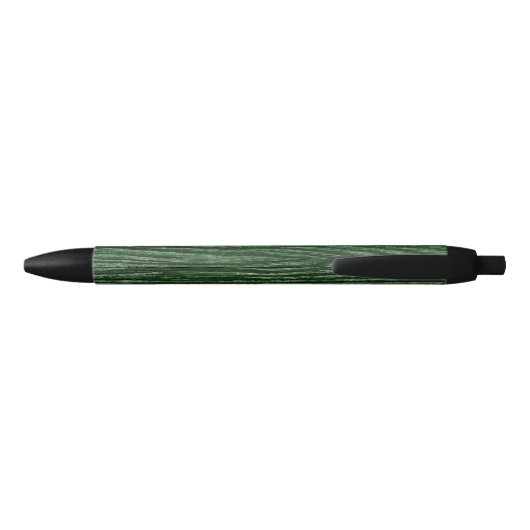 Rustic Wood Green Monogram Zwarte Inkt Pen (Achterkant)