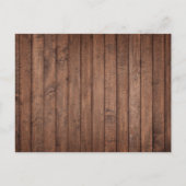 Rustic Wood Greenery Celebration of Life Funeral Aankondigingskaart (Achterkant)