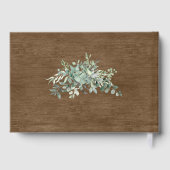 Rustic Wood Greenery Elegant Eucalyptus Wedding Gastenboek (Achterkant)