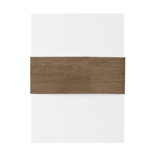 Rustic Wood Greenery Eucalyptus Gold Wedding Uitnodigingen Wikkel (Achterkant Voorbeeld)