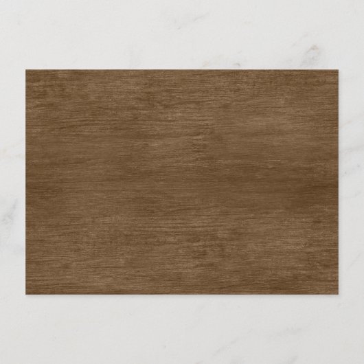 Rustic Wood Greenery Eucalyptus Wedding Reception Informatiekaartje (Achterkant)