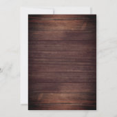 Rustic Wood Greenery String Lights Afstuderen Kaart (Achterkant)