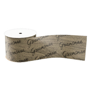 Rustic Wood Grosgrain Ribbon Grosgrain Lint