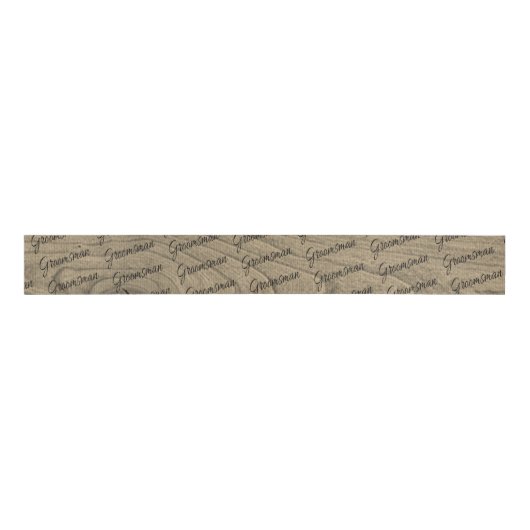 Rustic Wood Grosgrain Ribbon Lint (Voorkant)