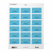 Rustic Wood Hanging Mason Jars en Lights Wedding Etiket (Full Sheet)