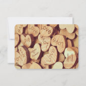 Rustic Wood Heart RSVP Kaartje (Achterkant)
