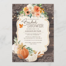 Rustic Wood Herfst Bridal Shower