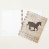 Rustic Wood Horse Equestrian Centre Planner (Display)
