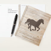 Rustic Wood Horse Equestrian Centre Planner