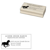 Rustic Wood Horse Equestrian Centre Rubberstempel (Gestempeld)