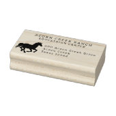 Rustic Wood Horse Equestrian Centre Rubberstempel (Stempel)