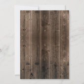 Rustic Wood Horseback Riding Horse Birthday Kaart (Achterkant)