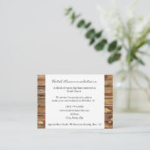 Rustic Wood Hotel Accommodatie-behuizingen Informatiekaartje (Staand voorkant)