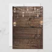 Rustic Wood Housewarming Party Kaart (Achterkant)