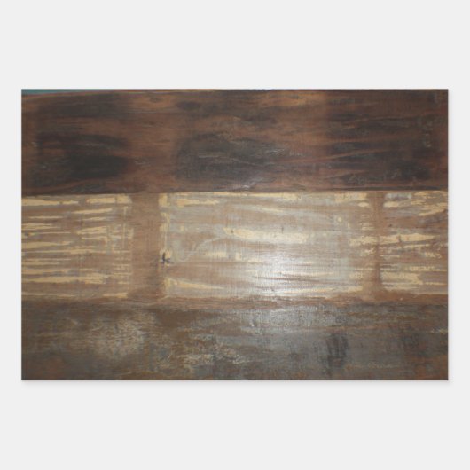 Rustic Wood Inpakpapier Vel (Voorkant 3)