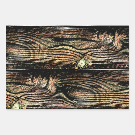 Rustic Wood Inpakpapier Vel (Voorkant 2)