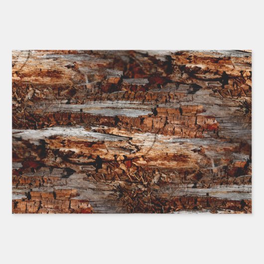 Rustic Wood Inpakpapier Vel (Voorkant)