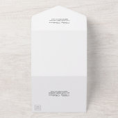 Rustic Wood Jar Lights Wedding All In One Uitnodiging (Buitenkant)