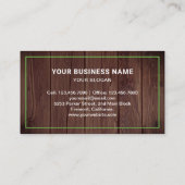 Rustic Wood Junk Removal Service Vuilniswagen Visitekaartje (Achterkant)