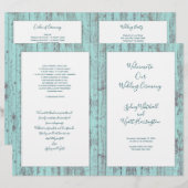 Rustic Wood katholieke weddenschappen (Voorkant / Achterkant)