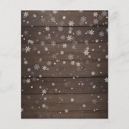 Rustic Wood | Kerst 4 Fotocollage (Achterkant)