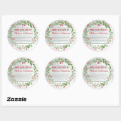 Rustic Wood kerstconserven | Homemade Jam Ronde Sticker (Vel)